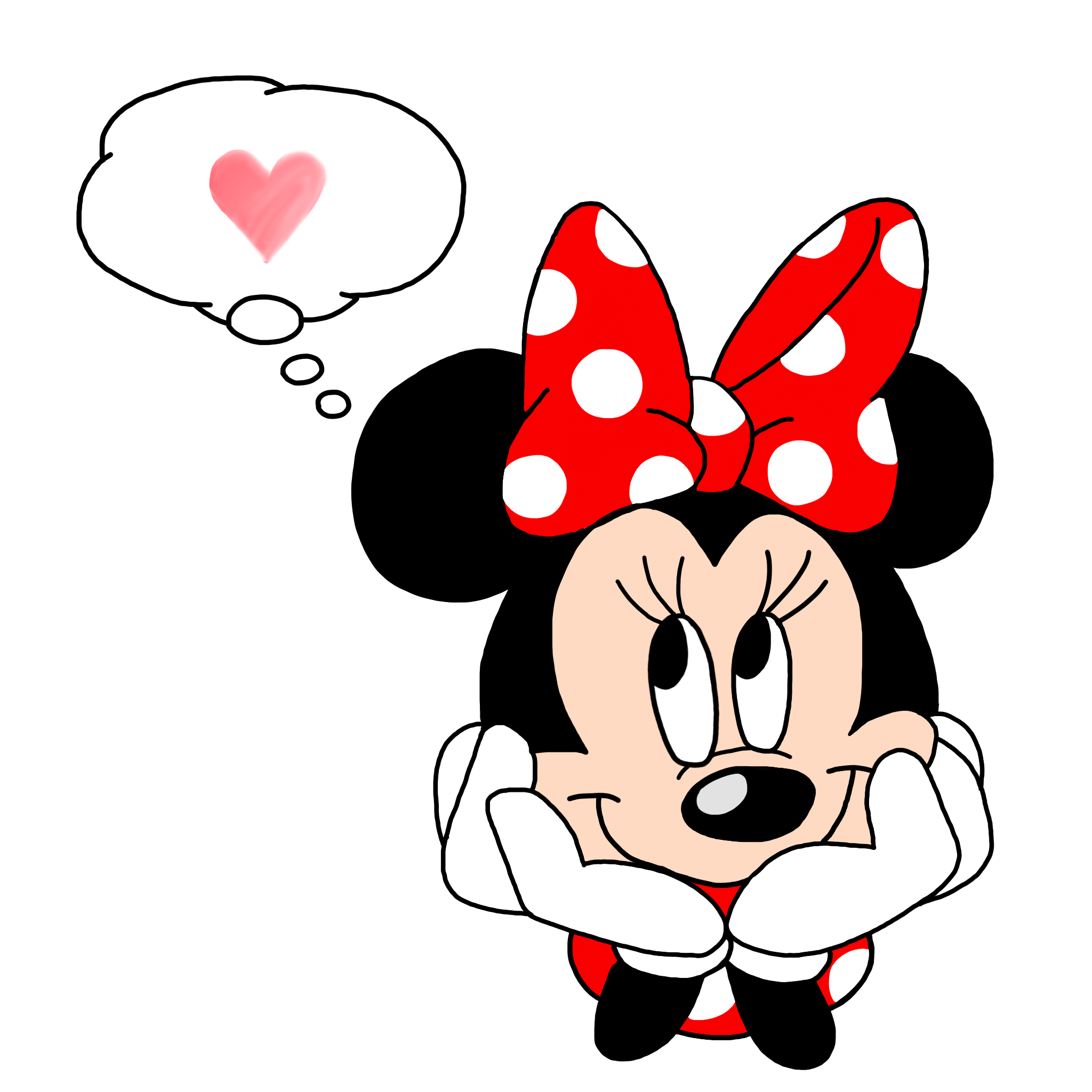 Gambar Kepala Mickey Dan Minnie Mouse