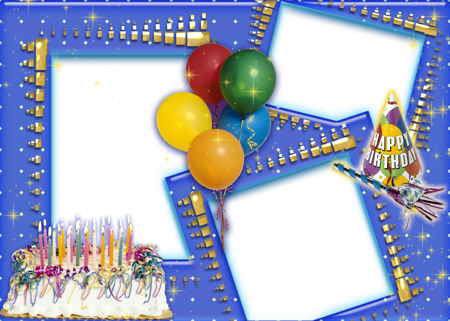 Birthday Collage Frame PNG Transparent Images | PNG All