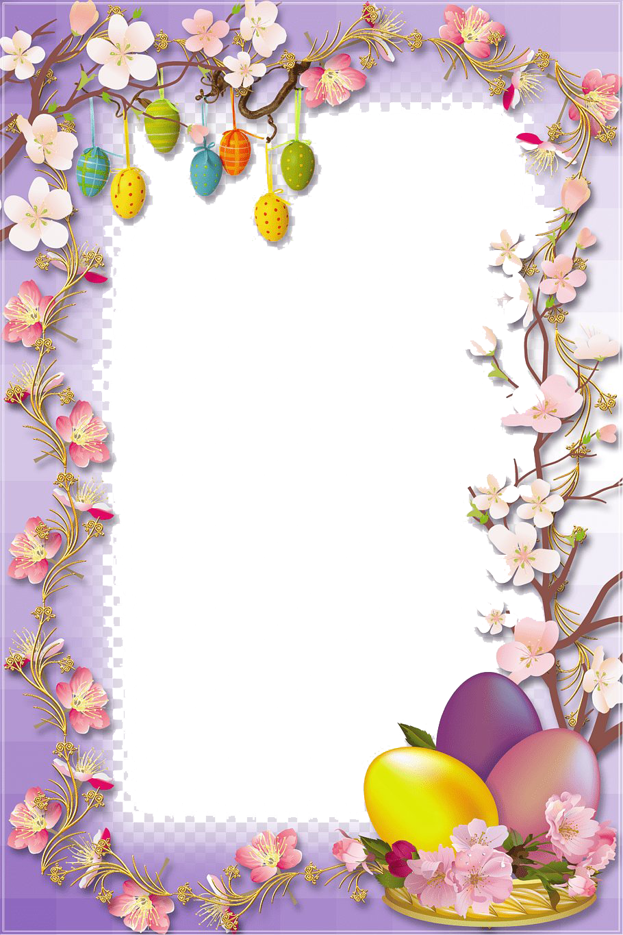 Easter Border Clipart Frames Hd Png Download Transparent Png Image 