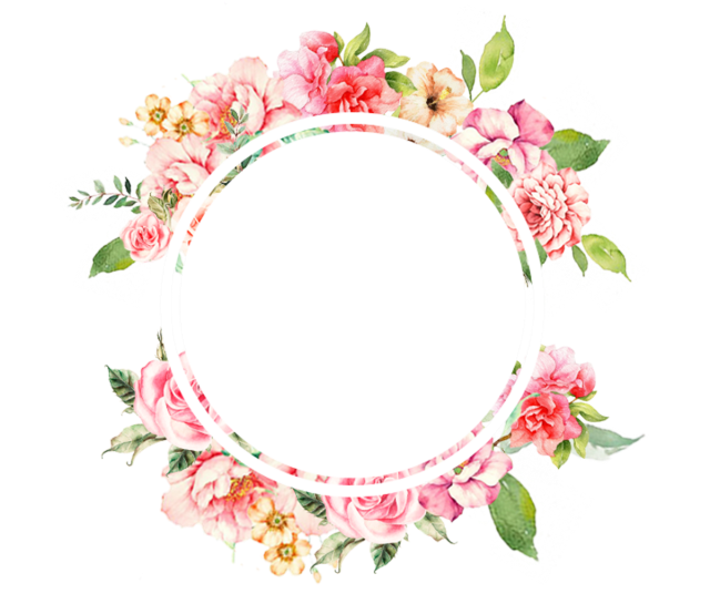 Round Flower Frame PNG Image | PNG All