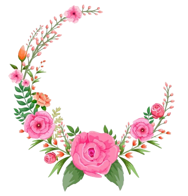 Round Flower Frame PNG Picture | PNG All