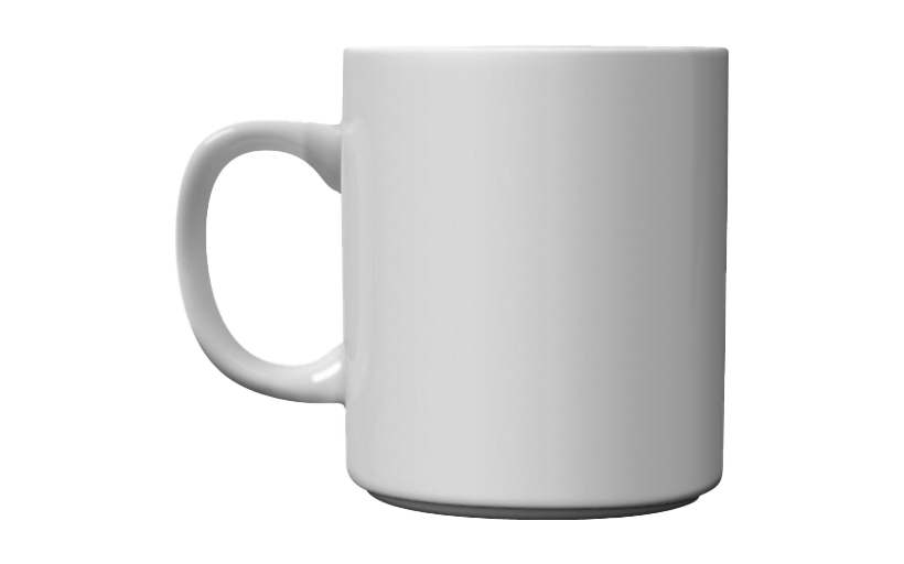transparent mug