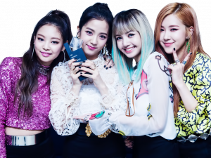 K-pop group, female performers, fashion statement, music icons, Blackpink PNG