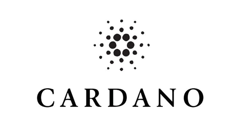 Cardano crypto logo gambar png