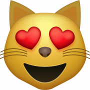 Katzenaugen Emoji PNG Datei