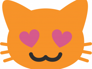 Cat Eyes Emoji PNG Pic