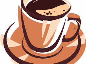 coffee cup, brewed beverage, espresso drink, hot drink, Drawing PNG