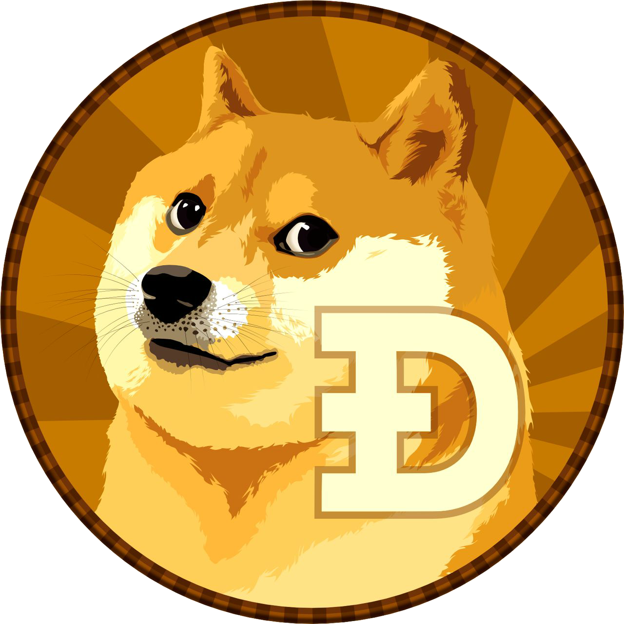 DogEcoin Crypto Logo PNG Ausschnitt