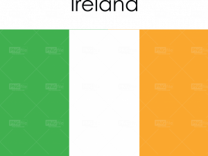 Ireland Flag Vector PNG Cutout