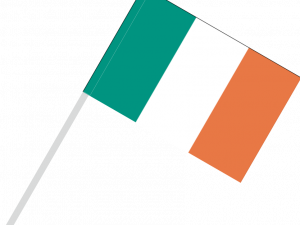 Ireland Flag Waving PNG Image