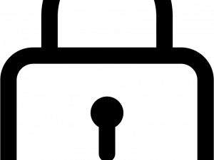 Lock Silhouette PNG File