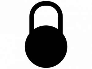 Lock Silhouette PNG Picture