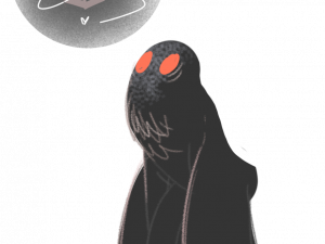 Mothman PNG Cutout