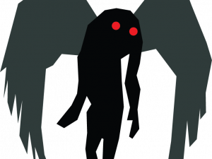 Mothman Silhouette PNG Image