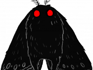 Mothman Silhouette PNG Pic