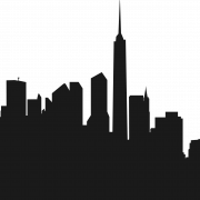 New York City Silhouette PNG Imahe