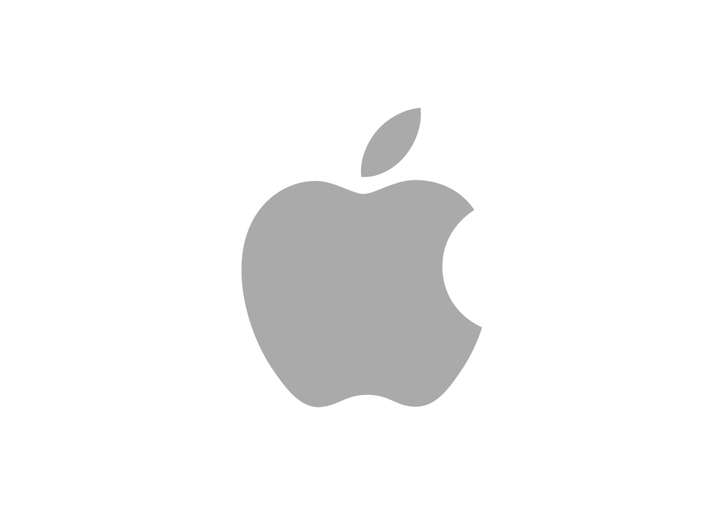White Apple Logo Transparent Background
