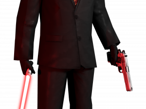 Black Suit Agent PNG Photo