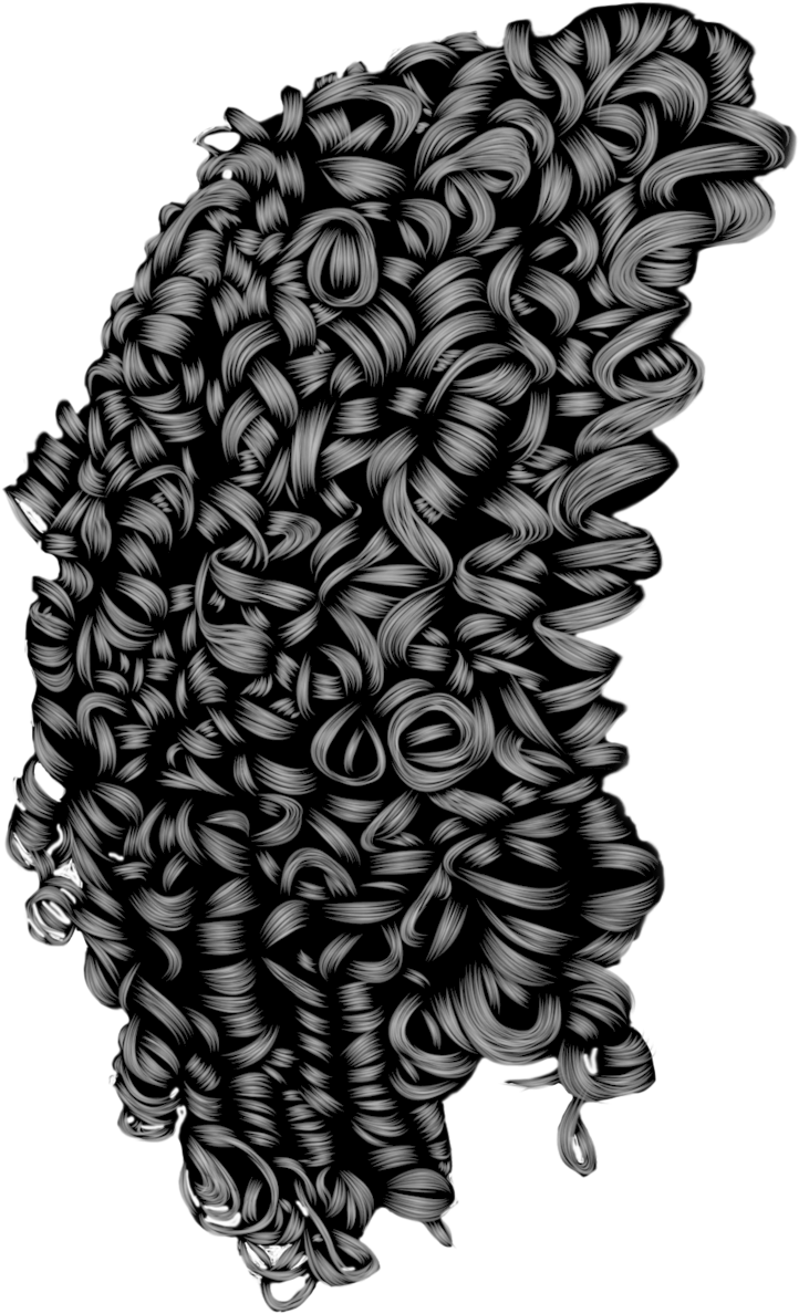 Curly Hair Girl PNG Image - PNG All | PNG All