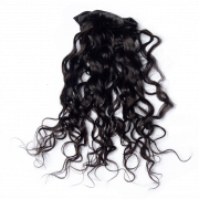 Image PNG du modèle de cheveux bouclés