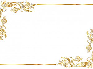 Golden Frame PNG Image