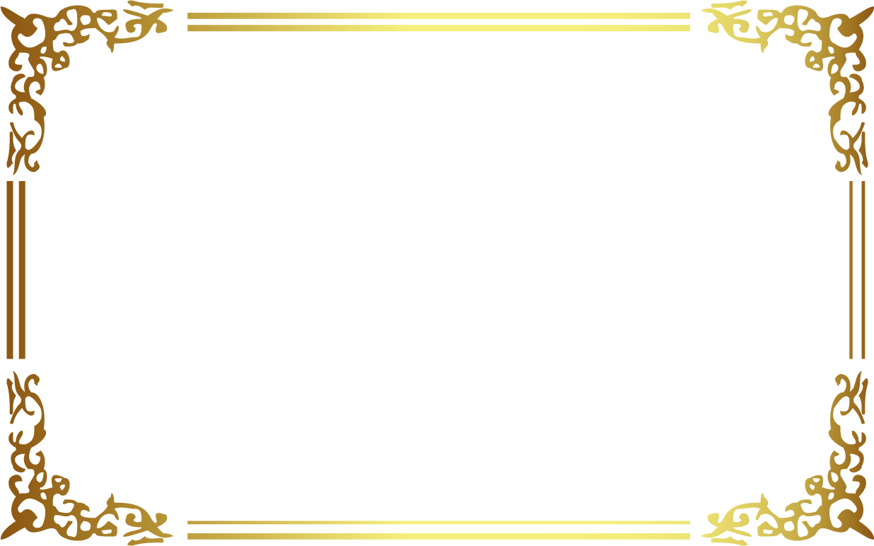 gold photo frame png