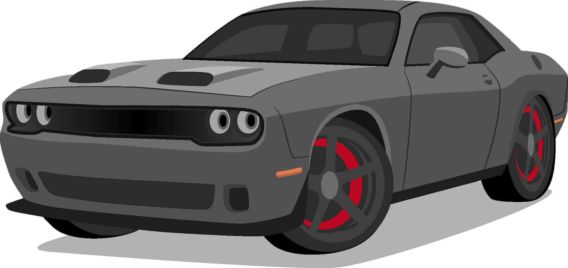 Gray Dodge Challenger Png Clipart