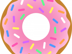 Pink Donut Background PNG