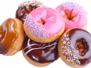 Pink Donut PNG Image