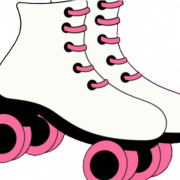 Sepatu roda merah muda