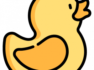 Rubber Duck Background PNG