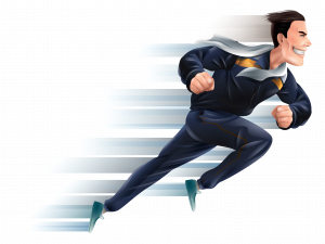 Running Fast PNG Cutout