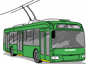 Trolleybus PNG Clipart