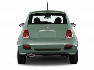 compact car, rear view, Fiat model, modern design, Tuning Car PNG