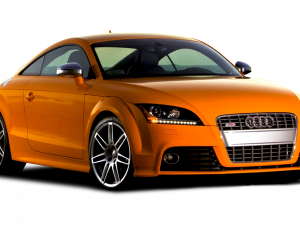 Audi TT, sports coupe, orange car, luxury vehicle, Tuning Car PNG