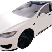 Beyaz Tesla şeffaf