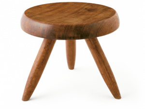 Wooden Stool Furniture PNG Cutout