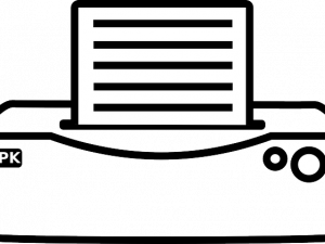 Computer Printer Equipment PNG File