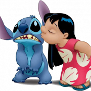 Disney Lilo ve Stitch şeffaf