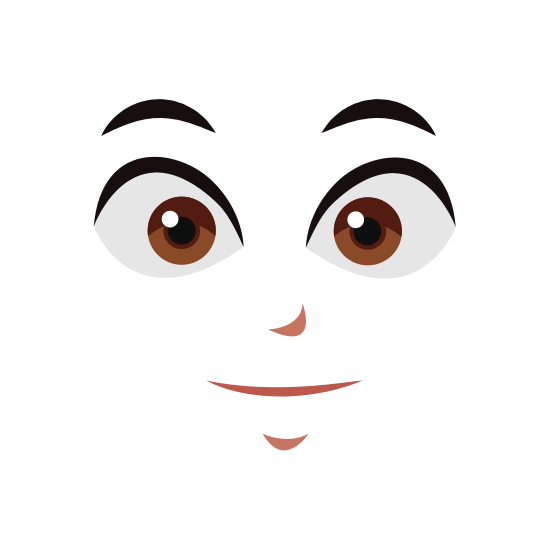 Cute lovely kawaii emoticon. Doodle cartoon face in childlike manga cartoon  style on transparent background PNG - Similar PNG