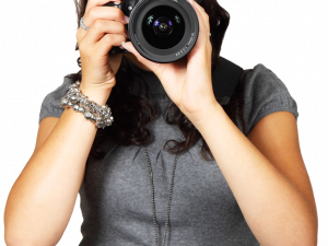 Female Photographer PNG Pic