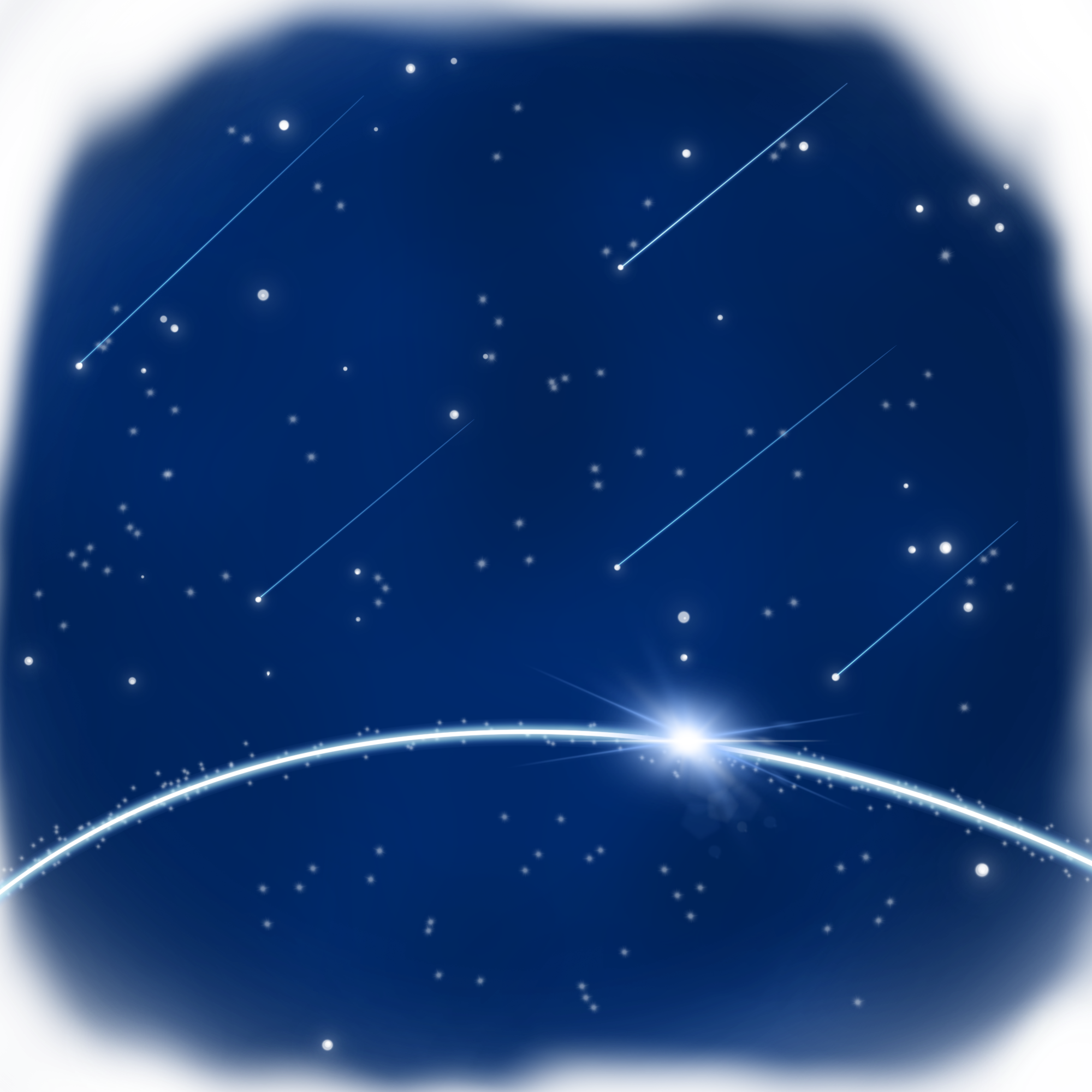 Walang background ang Meteor Comet