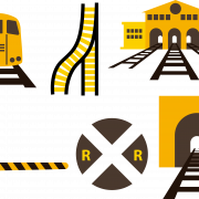 Demiryolu Tracks şeffaf