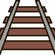 Demiryolu Tracks Vector şeffaf