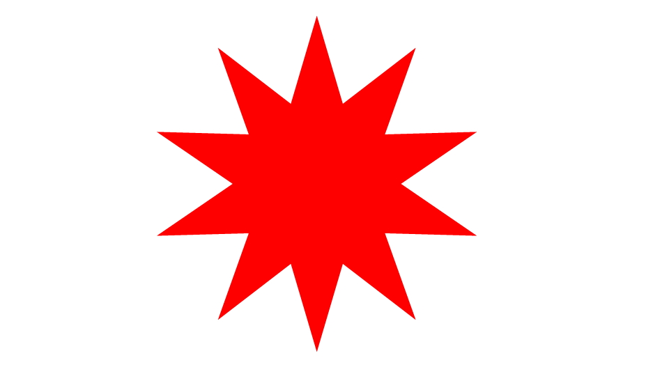 Transparan Bintang Merah - PNG All