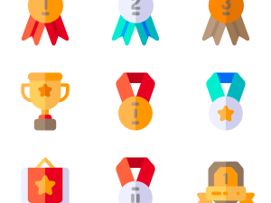 Reward Icon Set PNG File