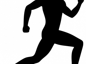 Running Silhouette PNG HD Image