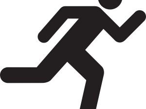 Running Silhouette PNG Picture