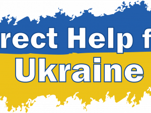 We Support Ukraine Flag PNG Cutout