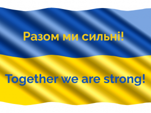 We Support Ukraine Flag PNG Image